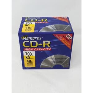 Memorex CD-R – 20 Pack / 700MB / 24x – Sealed